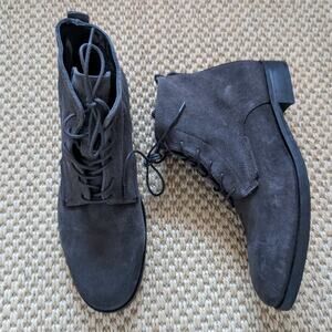 AllSaints Woody Suede Chukka Boots Men’s Sz 10 Gray Lace-Up Round Toe